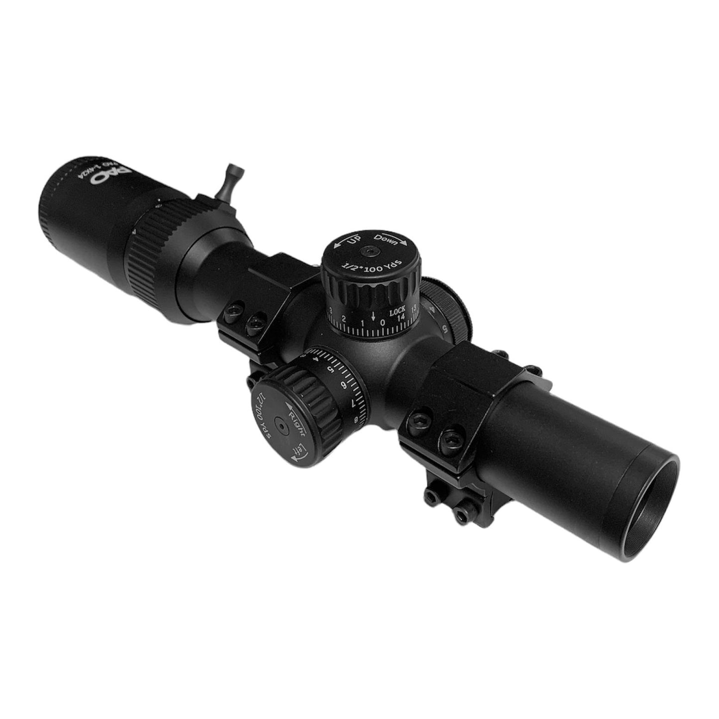 PAO 1-4 X 24 SSS Smart Spherical Structure MIL-Dot IR Riflescope