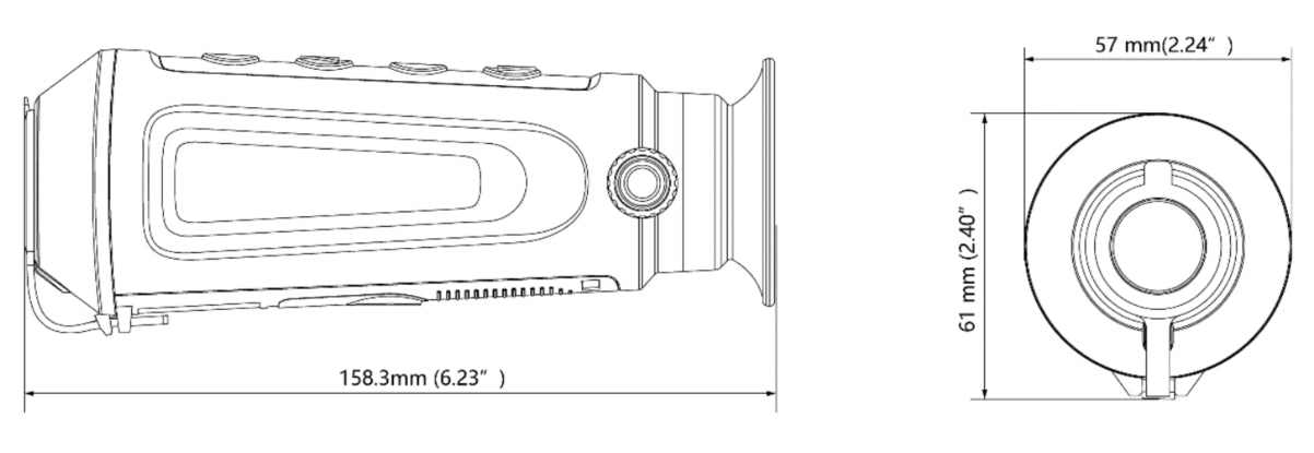 HIKMICRO Lynx-S PRO 10mm Smart Thermal Monocular.