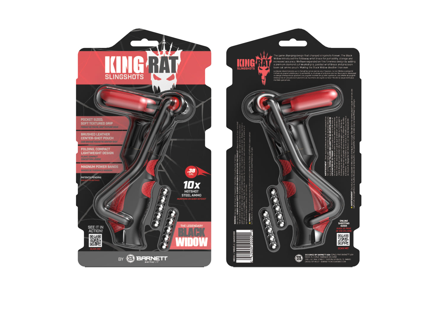Barnett King Rat - Black Widow Slinghot