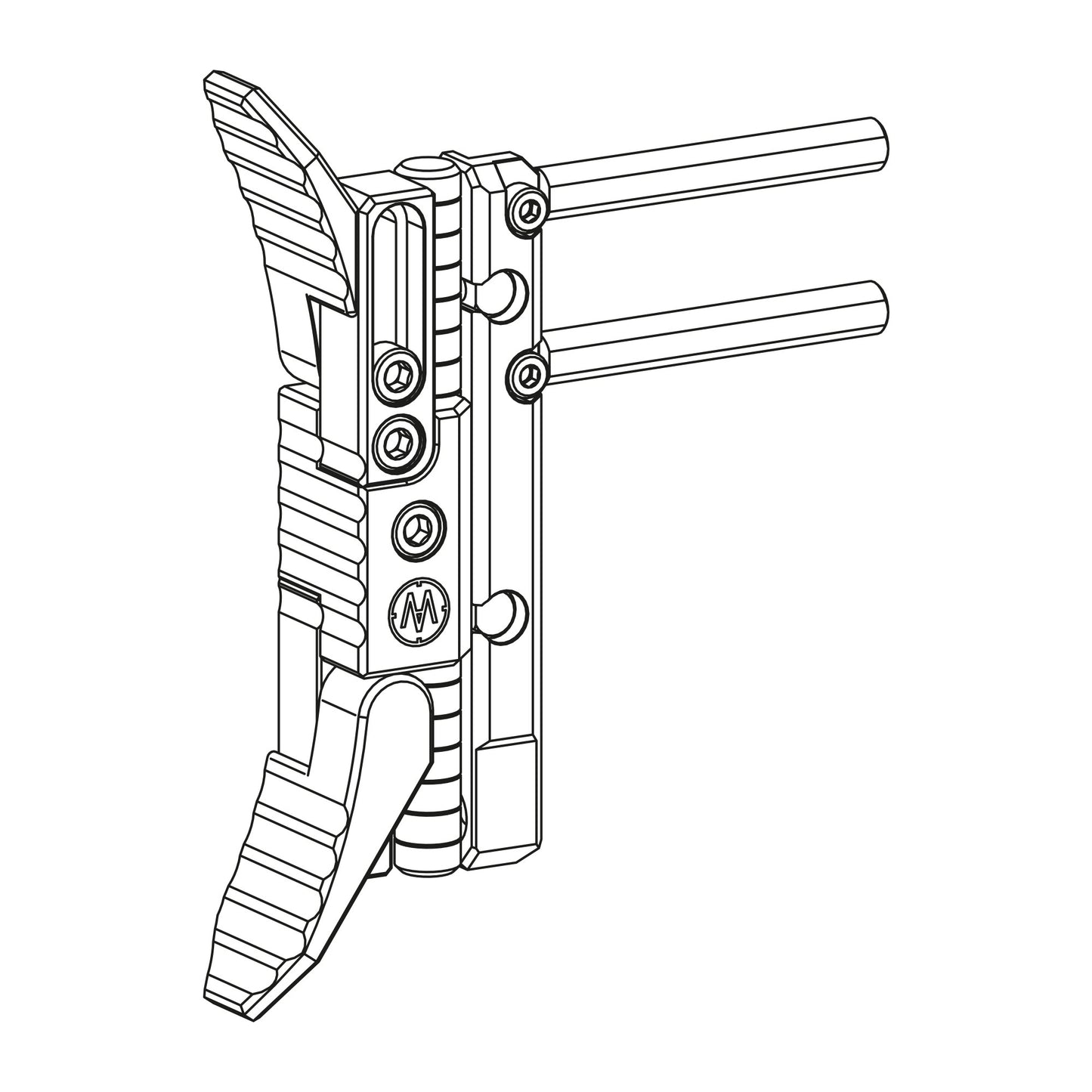 AirMaks Arms Adjustable Butt Hook for Katran Solid Stock