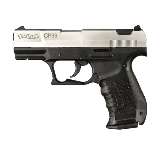 UMAREX  WALTHER CP99-NICKEL TOP SLIDE-BI COLOUR .177 PELLET