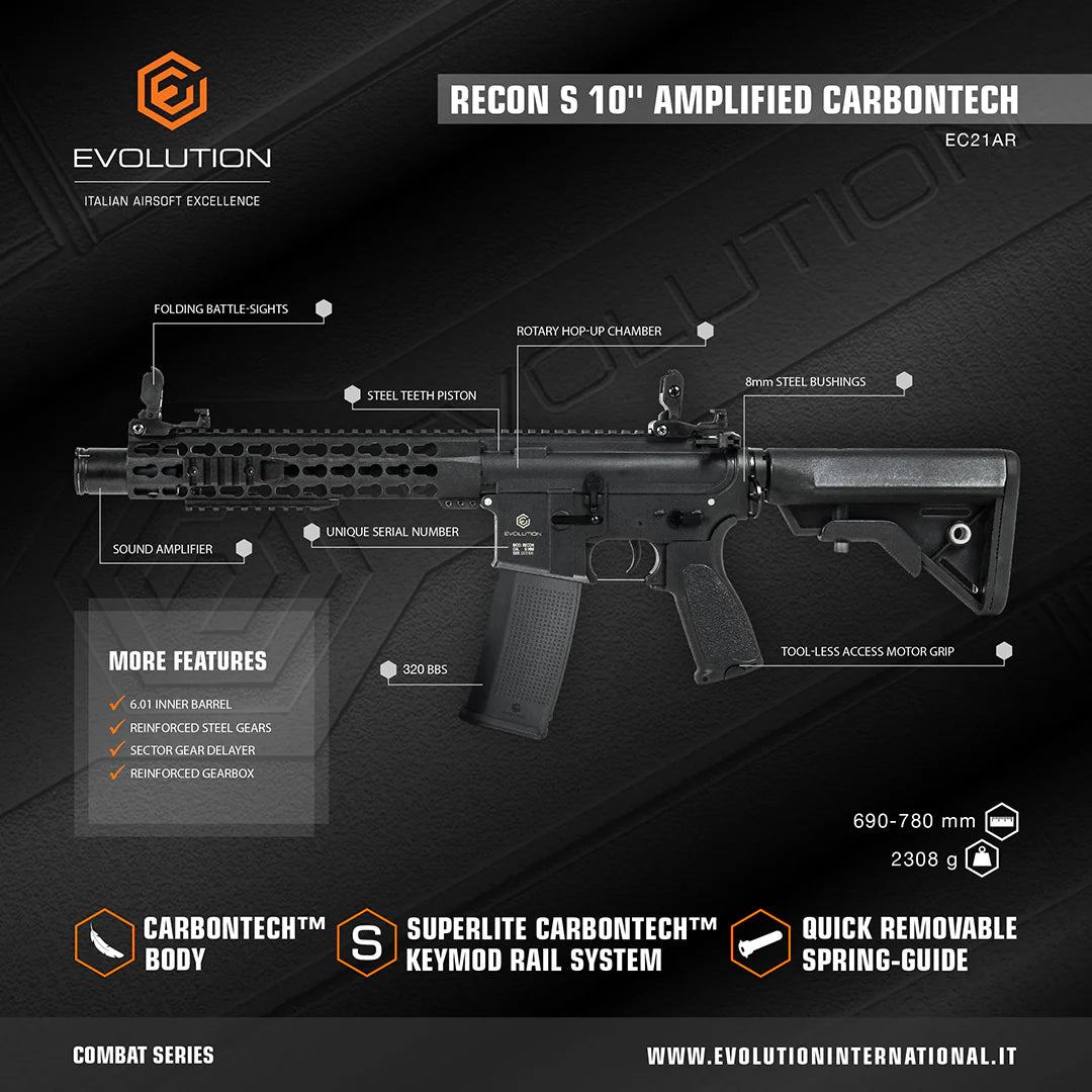 EVOLUTION RECON S/LITE 10’’ AMPLIFIED CARBONTECH