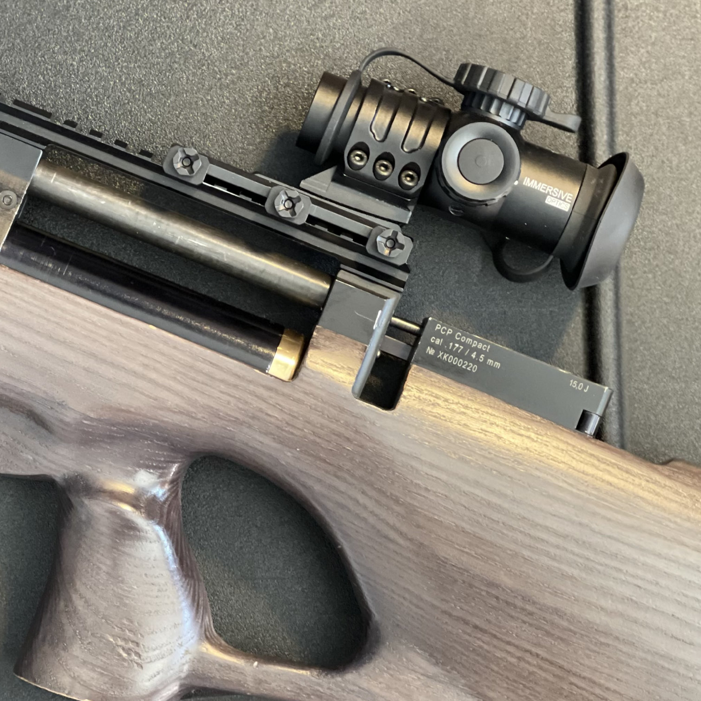 Immersive Optics - 10x24 Prismatic Scope - MilDot w MOA Adjustable Mounts