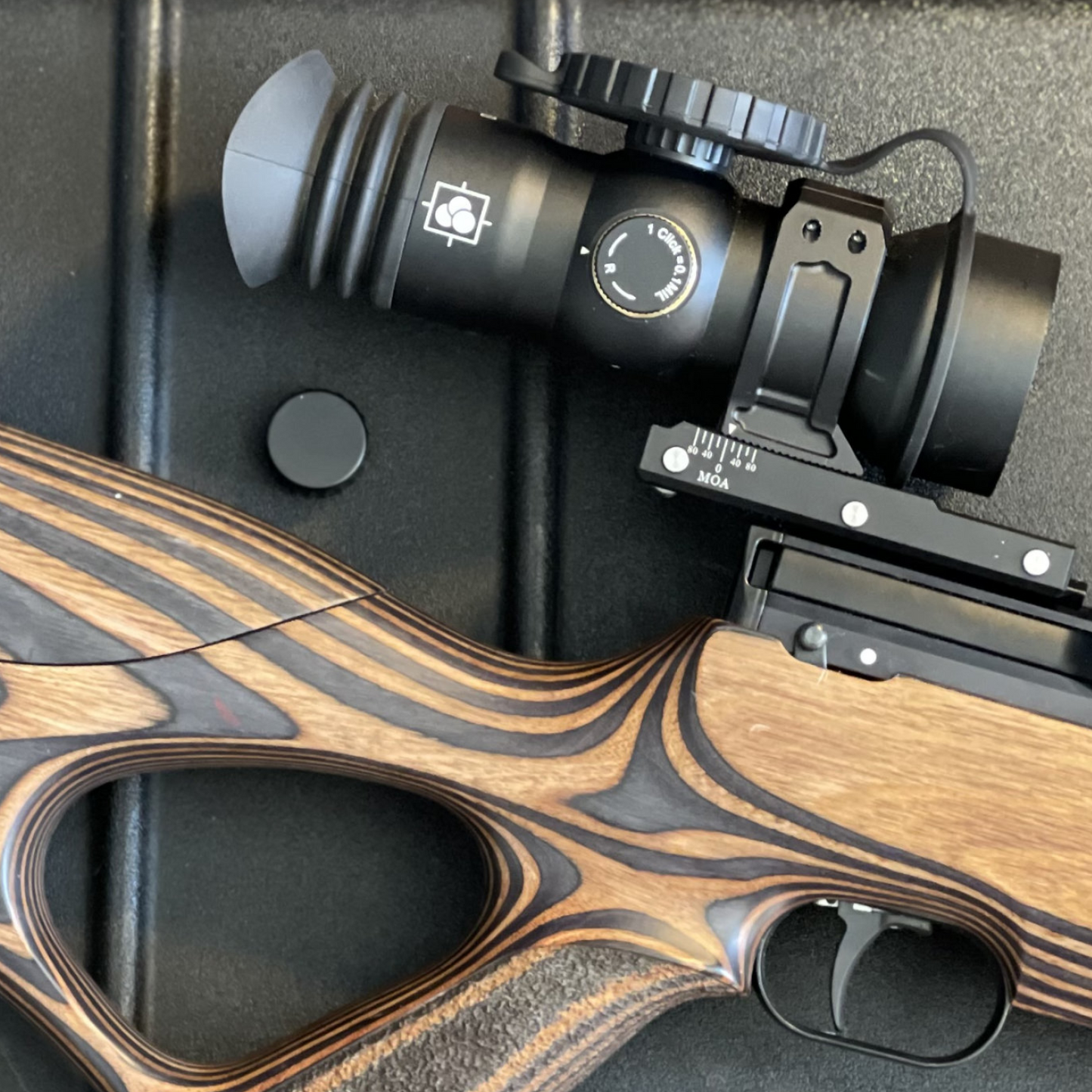 Immersive Optics - 14x50 Prismatic Scope - MilDot w MOA Adjustable Mounts