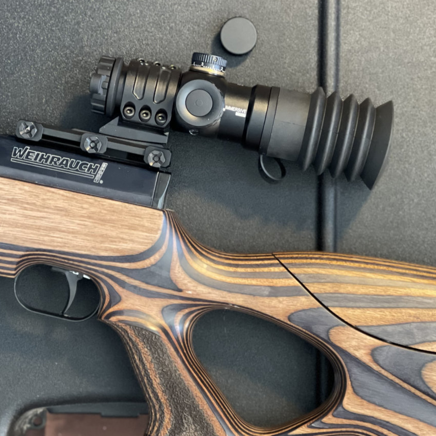 Immersive Optics -5x24 Prismatic Scope - MilDot  w MOA Adjustable Mounts