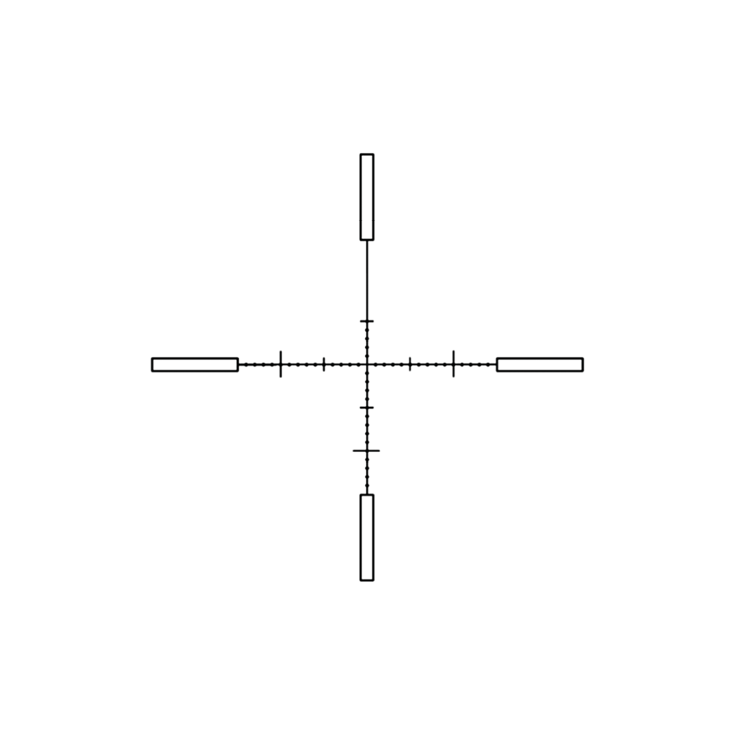 Immersive Optics - 10x40 Prismatic Scope - MilDot  w MOA Adjustable Mounts