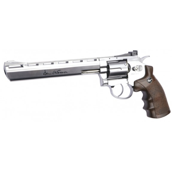 ASG Dan Wesson C02 4.5mm BB Air Pistol 8" Silver