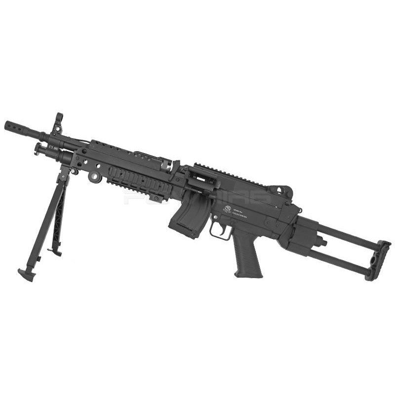 CYBERGUN Fn Herstal M249 Para Nylon fibre electronic trigger AEG - Black