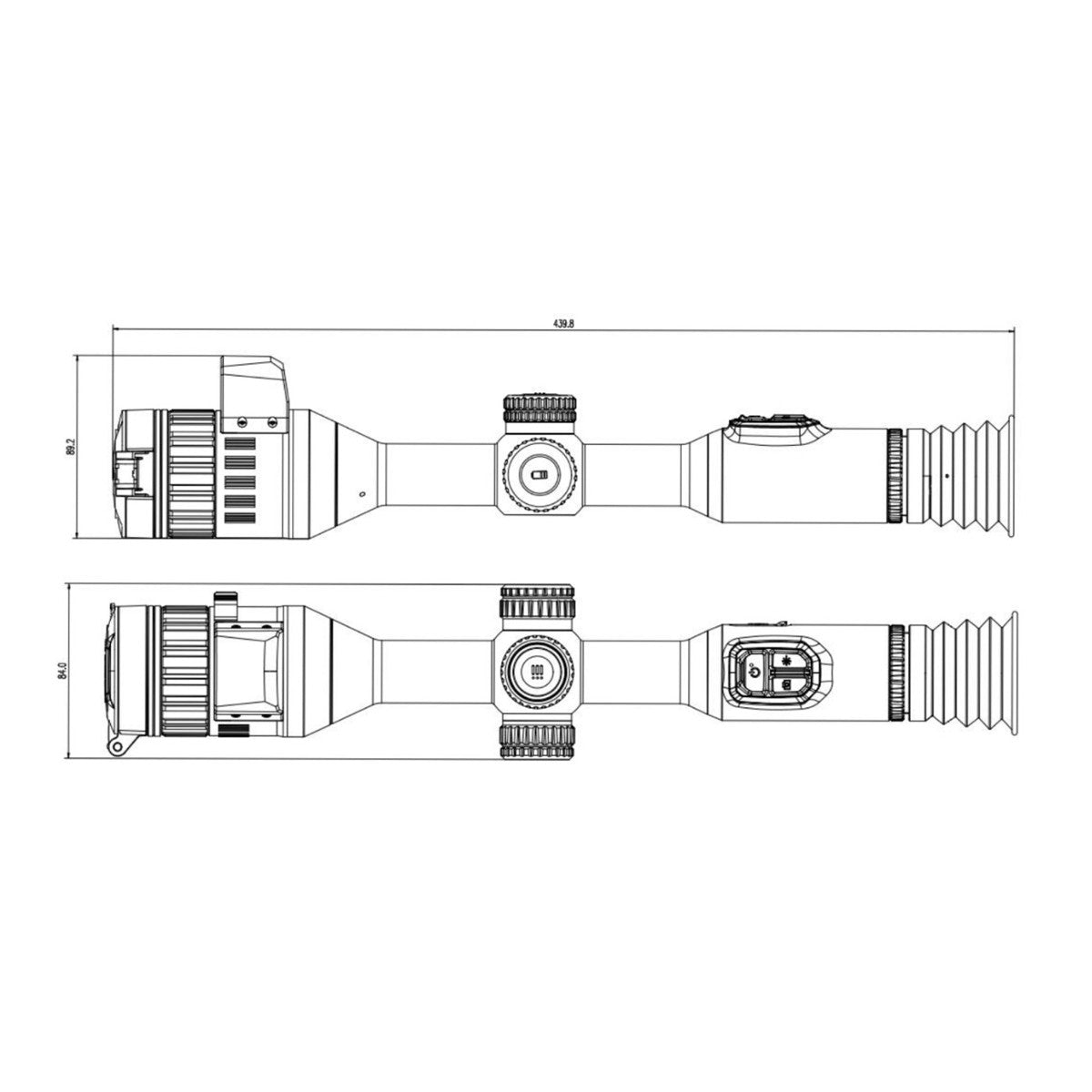 HIKMICRO Alpex 4K LRF Digital Day & Night Rifle Scope A50EL