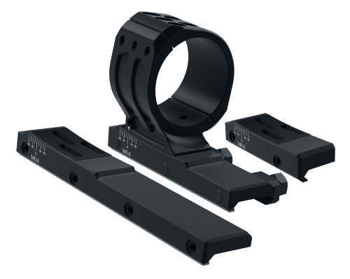 Immersive Optics - 14x50 Prismatic Scope - MilDot w MOA Adjustable Mounts