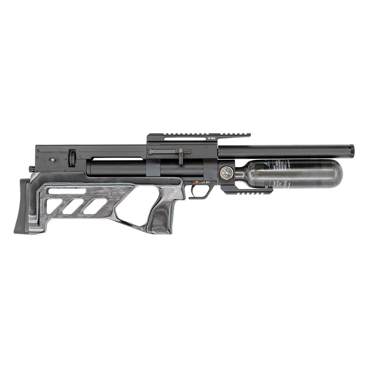 KalibrGun Cricket 2 Tactical Black Pepper Grey Laminate PCP Air Rifle