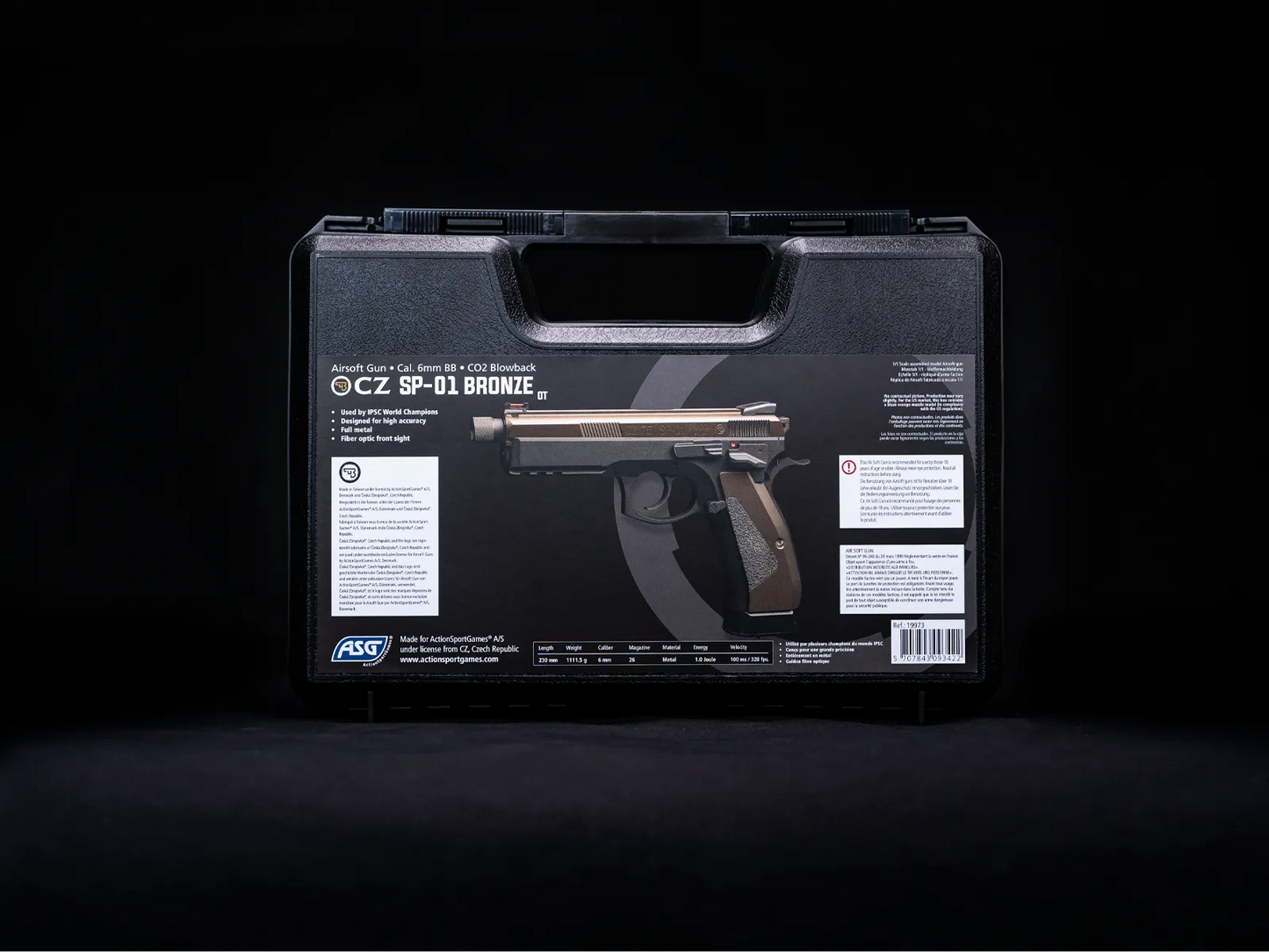 ASG CZ SHADOW 2 BRONZE CO2 BLOWBACK 6mm BB AIRSOFT PISTOL