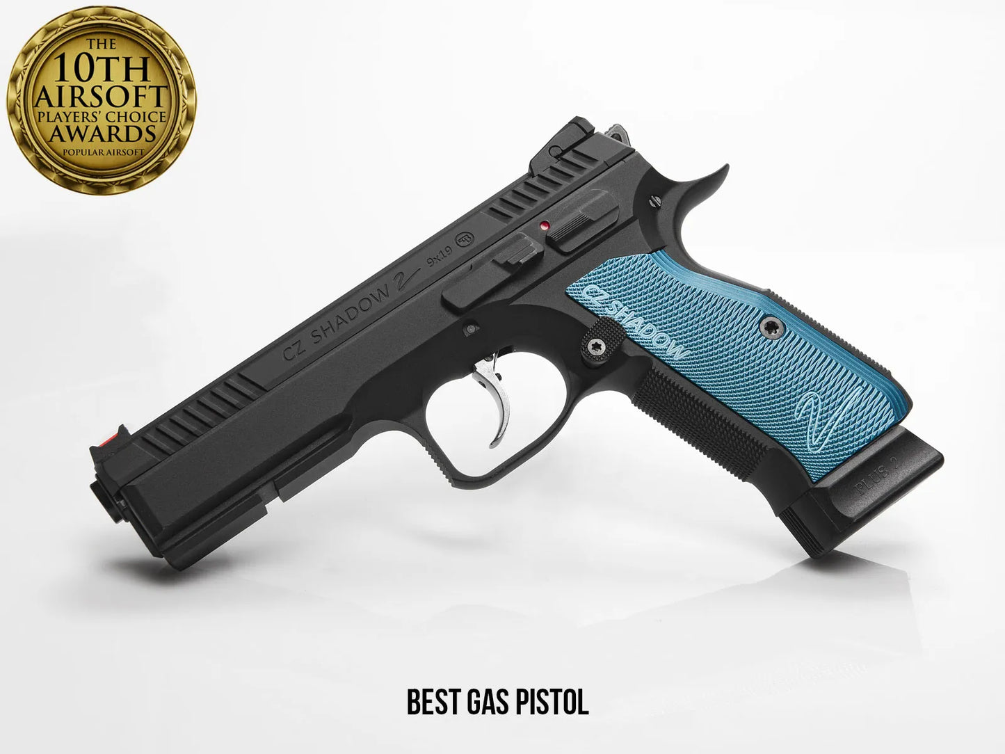 ASG CZ SHADOW 2 BLUE CO2 BLOWBACK 6mm BB AIRSOFT PISTOL