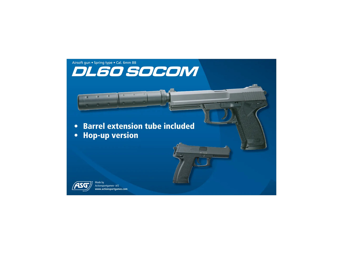 ASG DL 60 SOCOM 6mm BB AIRSOFT PISTOL.