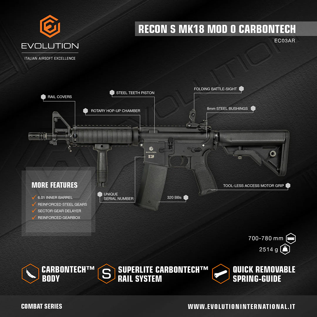 EVOLUTION RECON S/LITE MK18 MOD 0 CARBONTECH