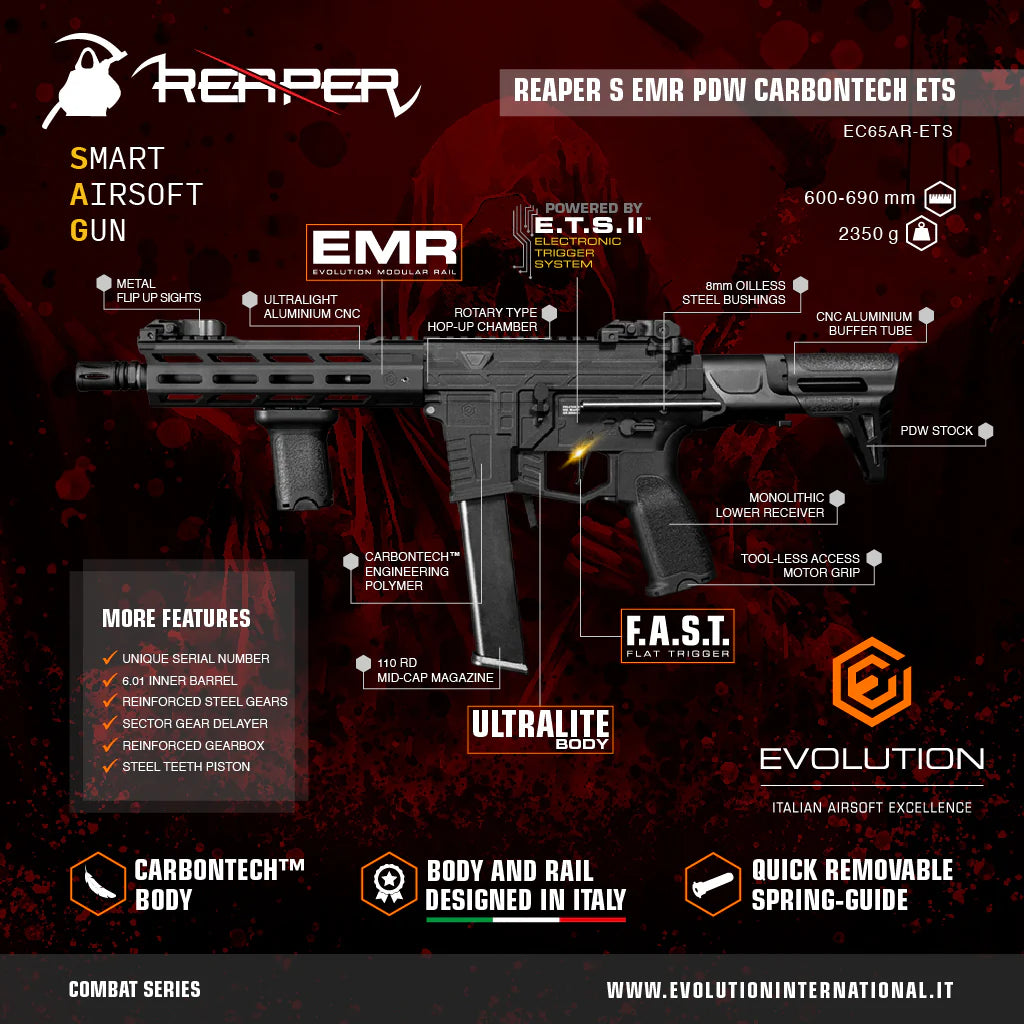 EVOLUTION REAPER S EMR PDW CARBONTECH ETS