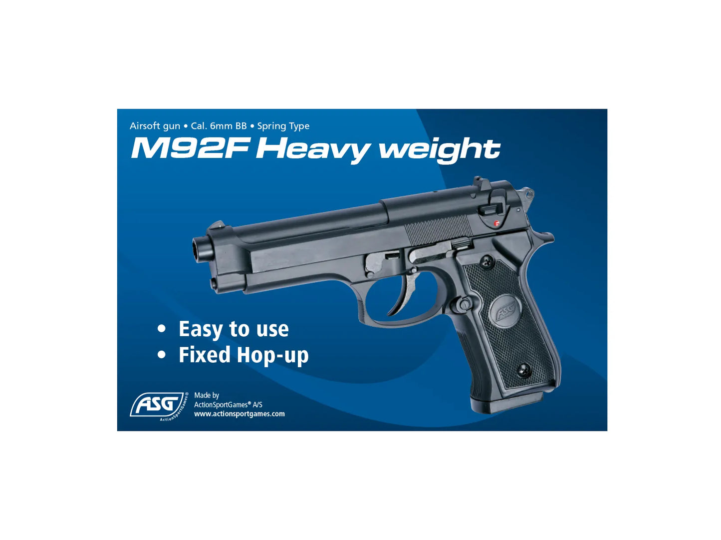 ASG M92 F 6mm BB AIRSOFT PISTOL