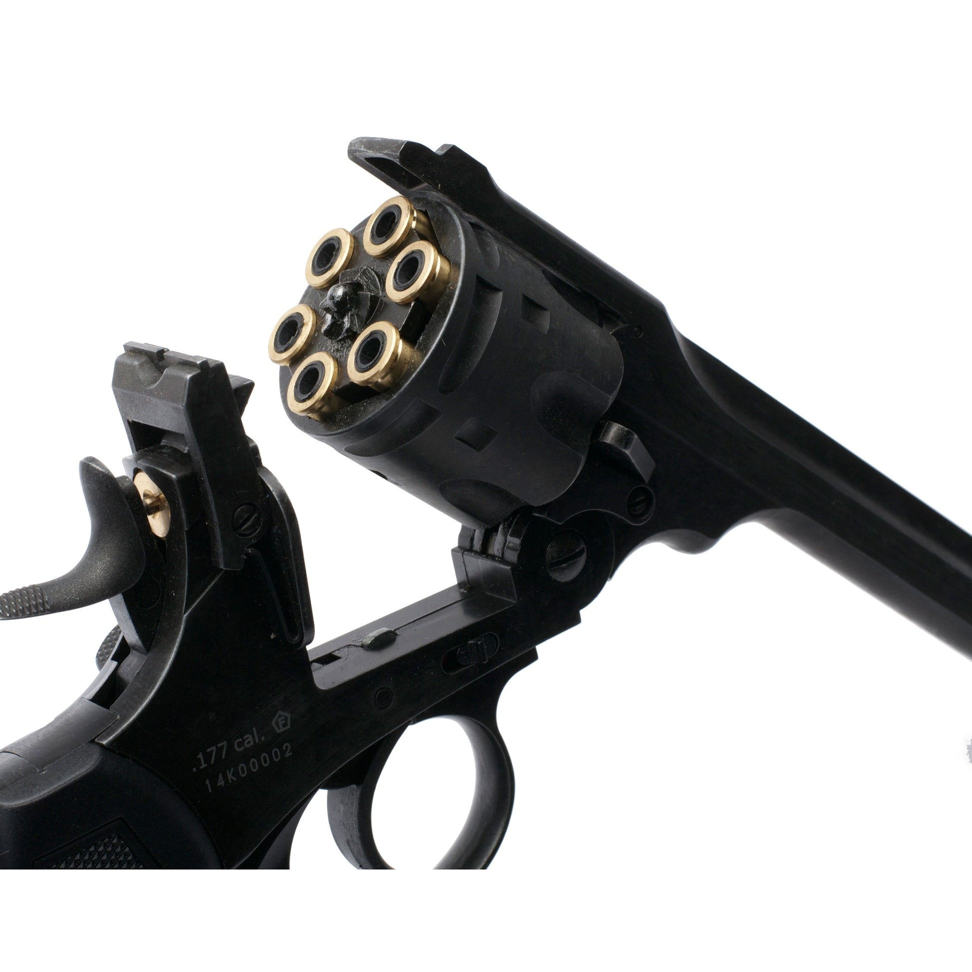 Webley MKVI .455 CO2 Shell Loading BB Revolver Table Top Review on Vimeo