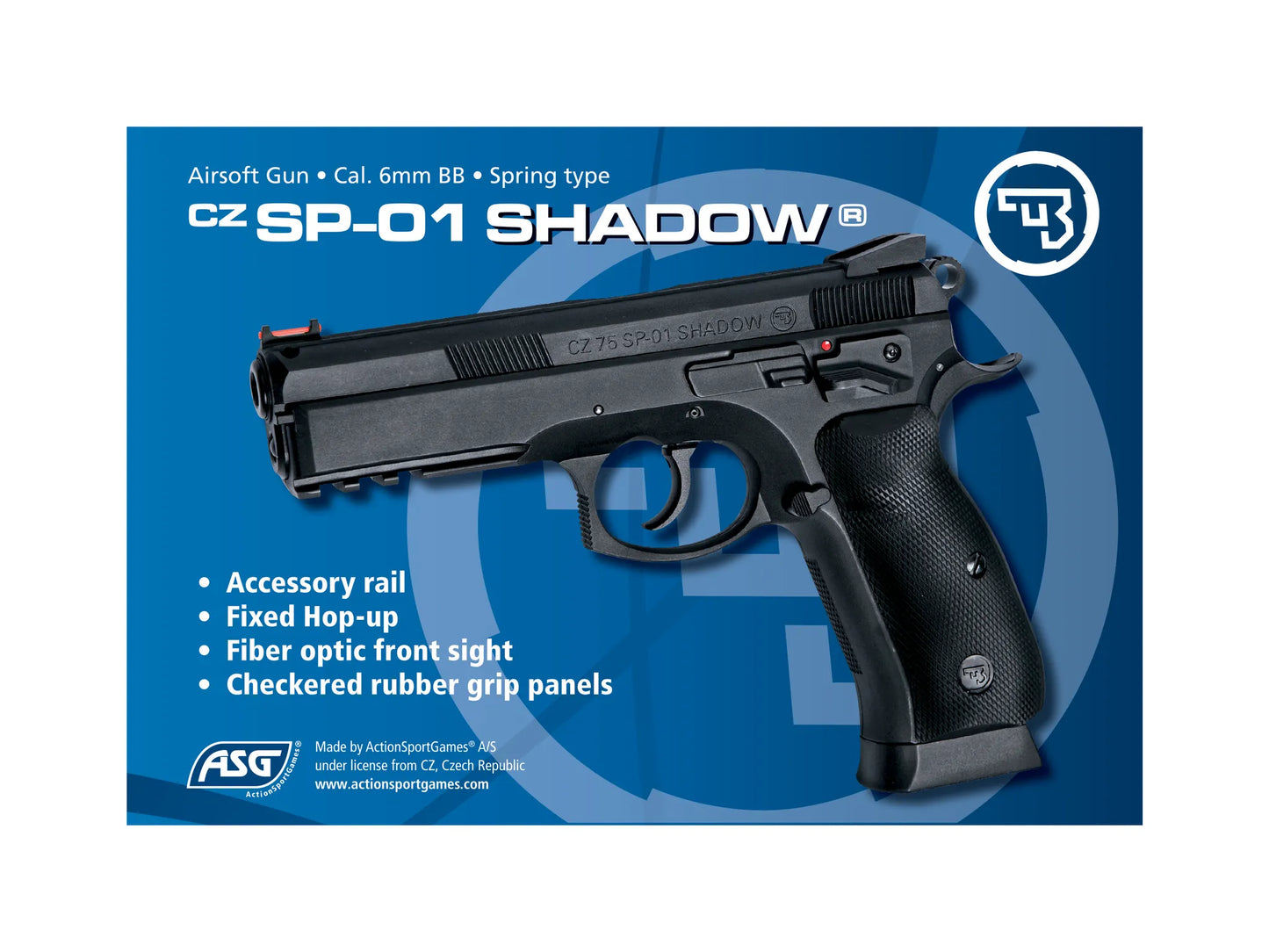 ASG CZ SP-01 SHADOW 6mm BB AIRSOFT PISTOL