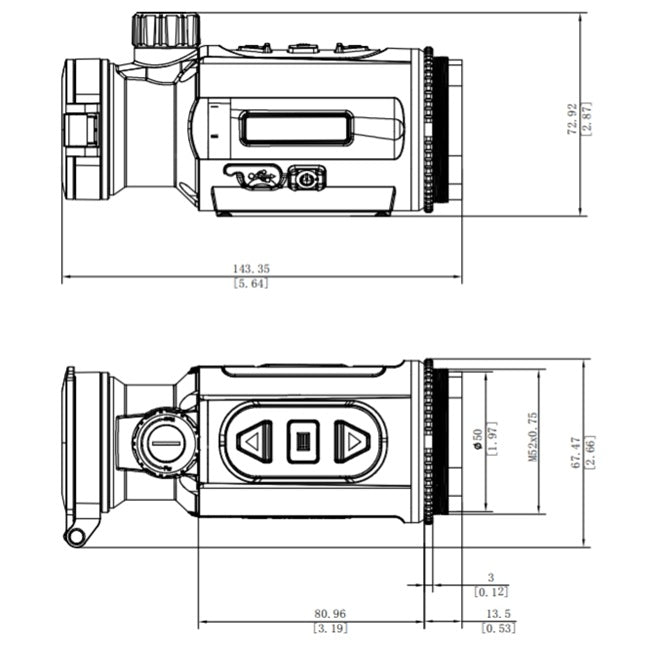 HIKMICRO Thunder 3.0 TQ50C Thermal Front Clip-On