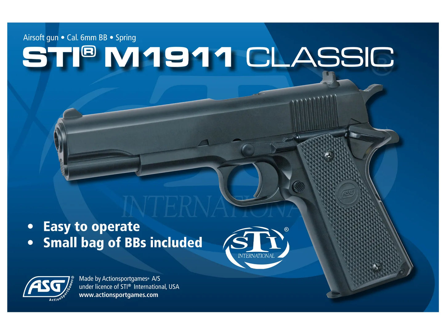 ASG M1911 6mm BB AIRSOFT PISTOL
