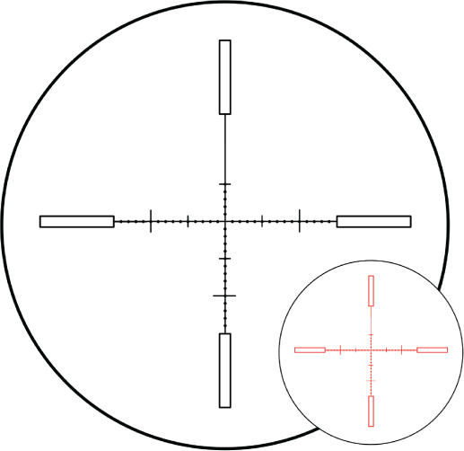 Immersive Optics - 14x50 Prismatic Scope - MilDot w MOA Adjustable Mounts